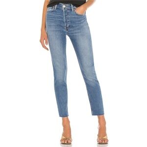 Re/Done High Rise Ankle Crop In Light 22